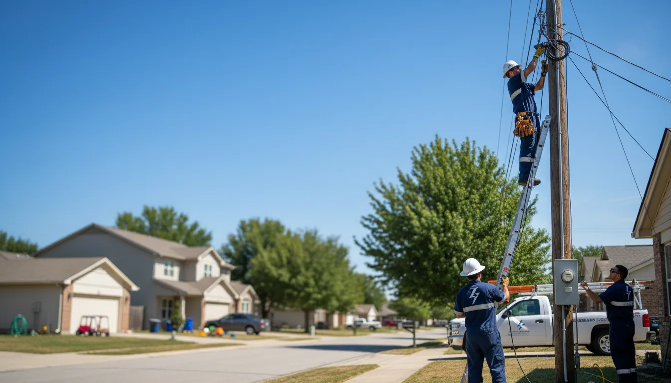 Residential electrician providing installation services in Onaka, SD